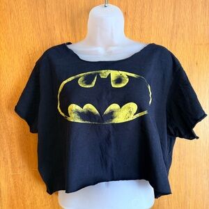 Black and Yellow Batman Crop Top XL